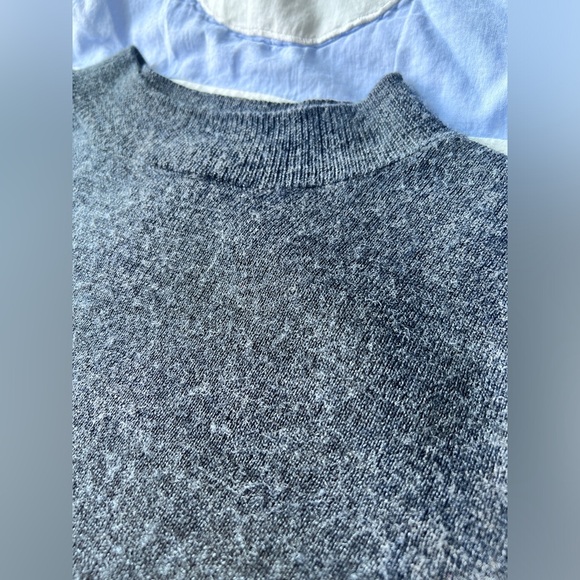 Badgley Mischka. Womens Grey 100% Merino Wool Pullover Fall Sweater Medium - Picture 6 of 9